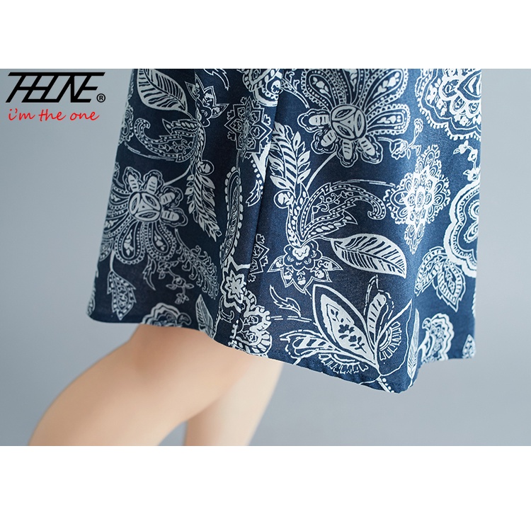 ชุดเดรสกี่เพ้า ผ้าฝ้าย และผ้าลินิน แขนกุด พิมพ์ลายดอกไม้ สไตล์เกาหลี และอินเดีย แบบดั้งเดิม สําหรับผู้หญิง - รูปที่ 6