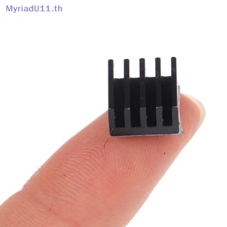 Myriadu ฮีตซิงก์ระบายความร้อน อลูมิเนียม ขนาด 8.8x8.8x5 มม. พร้อมแผ่นความร้อน สีดํา 10 ชิ้น