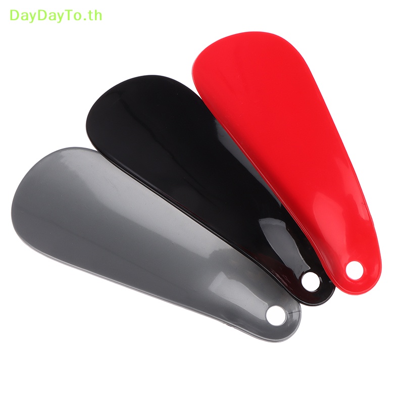 Daydayto แตรพลาสติก รูปช้อน ขนาดเล็ก 11 ซม. แบบพกพา ยืดหยุ่น ทนทาน สําหรับยกรองเท้า