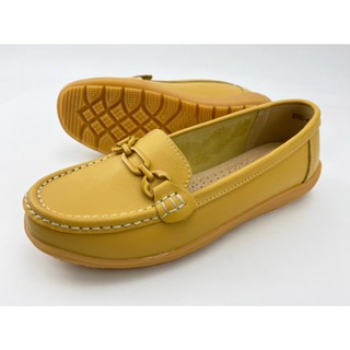 CSB รองเท้าแฟชั่นผู้หญิง XX92-682 รองเท้าหนังวัว ด้านหน้าประ…