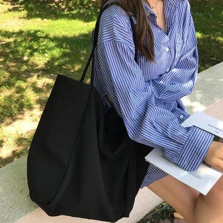 【พร้อมส่ง】miss bag fashion กระเป๋าสะพายไหล่ กระเป๋าเดินทางผ้าแคนวาส
