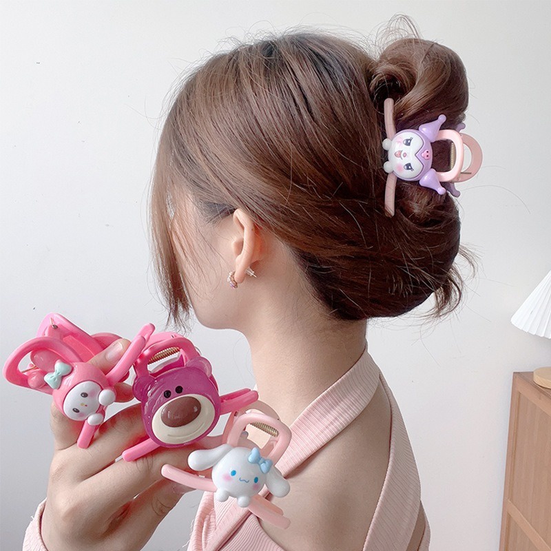 กิ๊บติดผม ลายการ์ตูน Sanrio Strawberry Bear Cinnamon Dog Melody สําหรับผู้หญิง