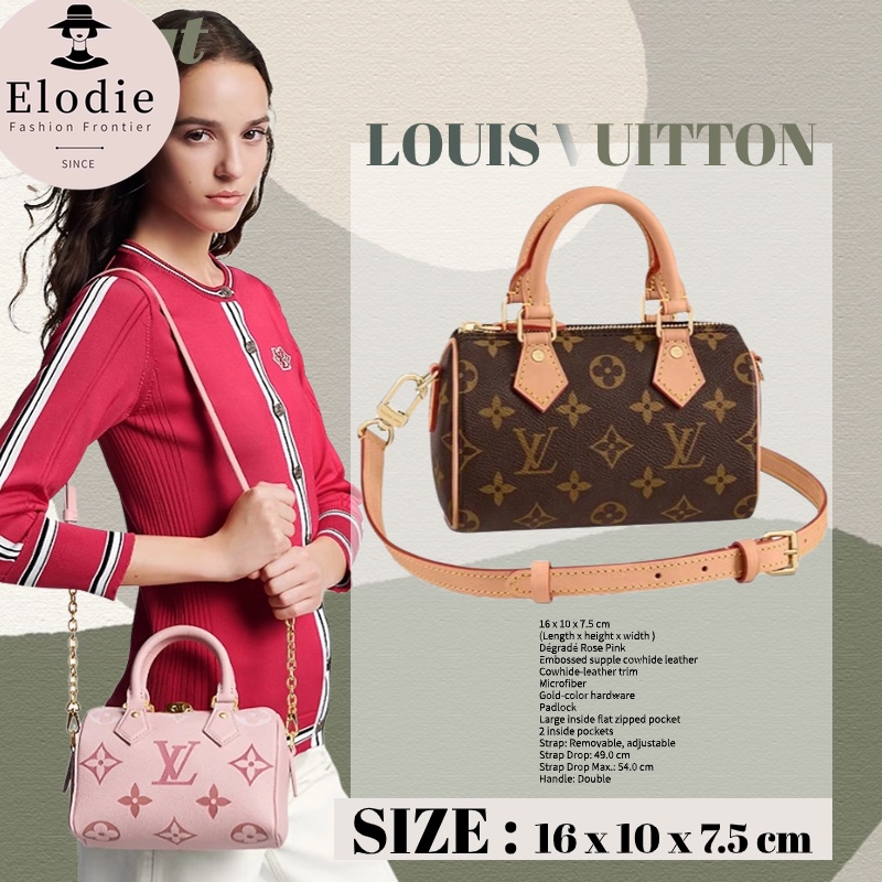 หลุยส์วิตตอง Louis Vuitton Speedy Bandoulière 20/NANO กระเป๋าทรงหมอน ผู้หญิง M46518