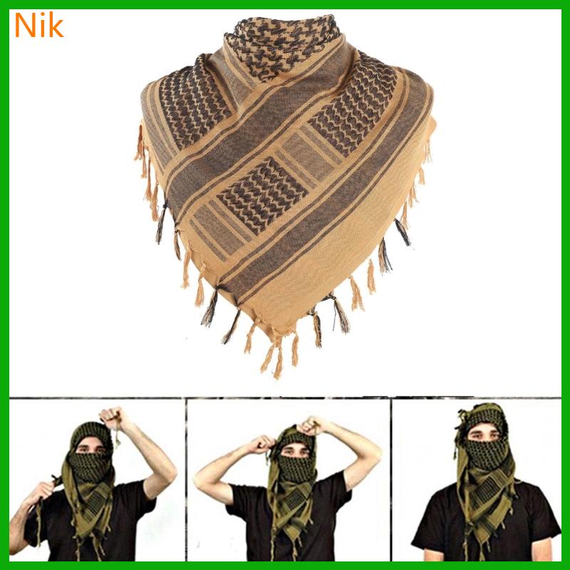 ผ้าพันคอ ระบายอากาศ อาหรับ Shemagh Neckwrap กันลม หัวอาหรับ ผ้าพันคอทะเลทราย คอ