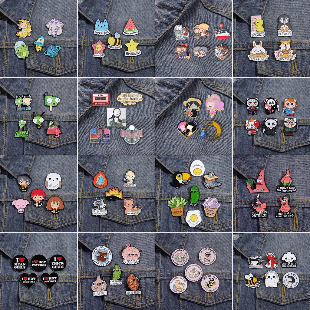 เครื่องประดับ เข็มกลัด รูปการ์ตูนแอนิเมชั่น เหมาะกับของขวัญ สําหรับเพื่อน 3-7 ชิ