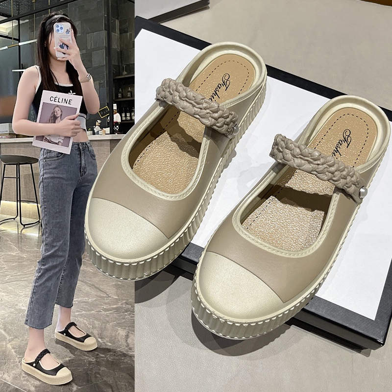 องเท้าแตะหญิง รองเท้าแตะ ลำลองสำหรับผู้หญิง พื้นรองเท้าหนามาก High quality Unique Chic รุ่นใหม่
