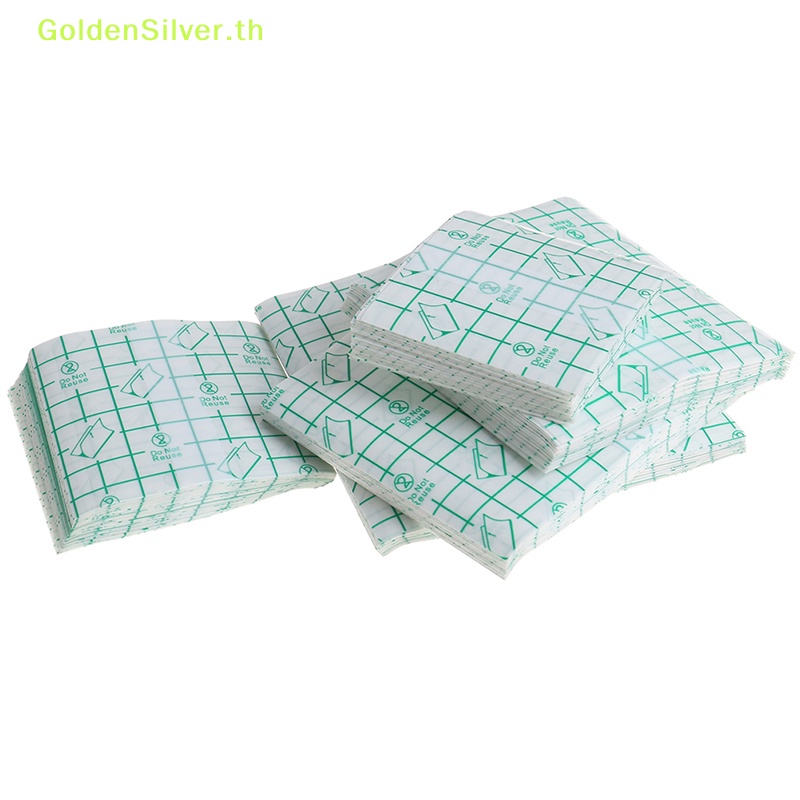 GoldenSilver 100 ชิ้น Bath กันน้ํากาวปิดแผล Dressing Fixation เทป TH
