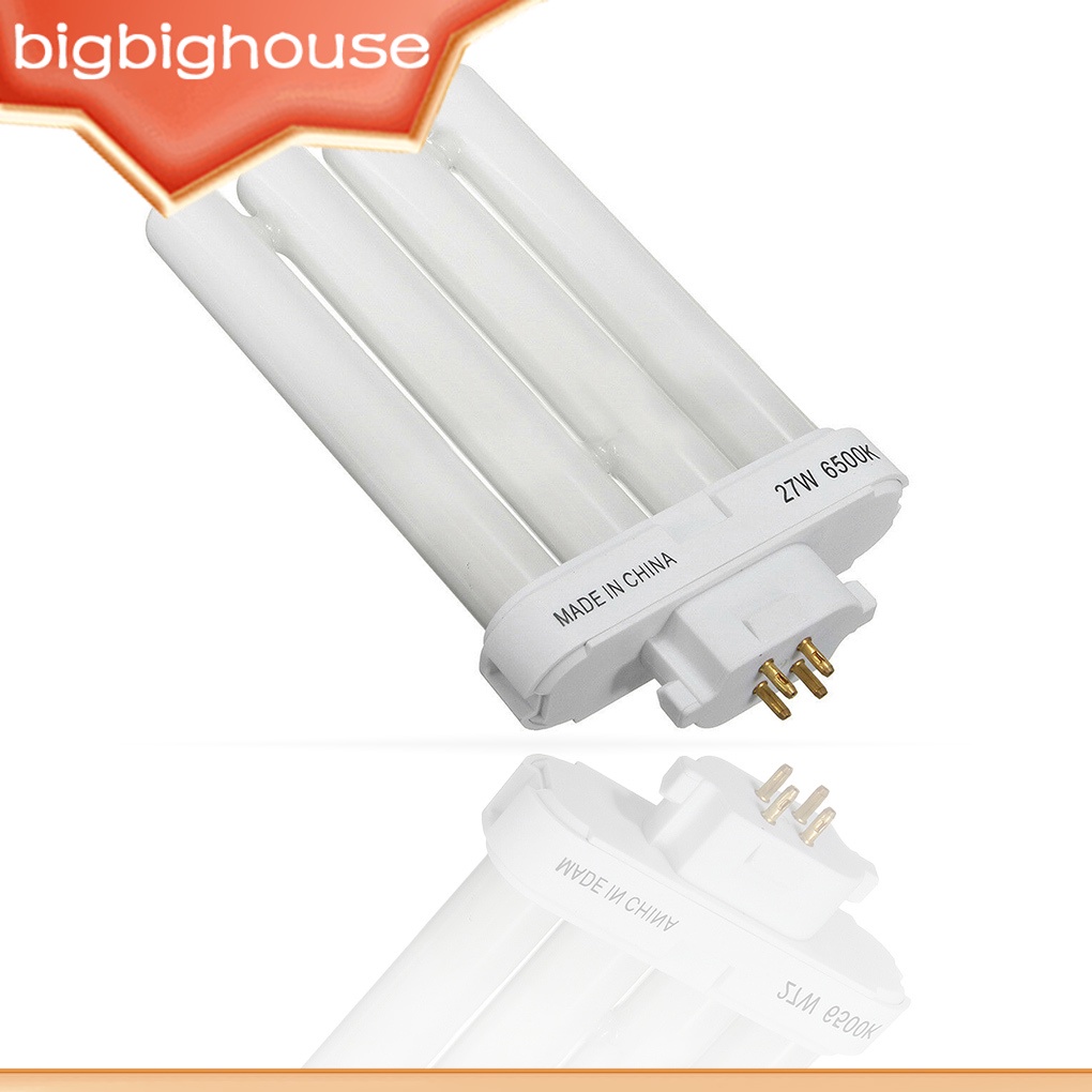 【Biho】หลอดไฟอ่านหนังสือ 1 2 3 4 6500K 27W 4-pin ประหยัดพลังงาน แบบเปลี่ยน สําหรับหอพัก
