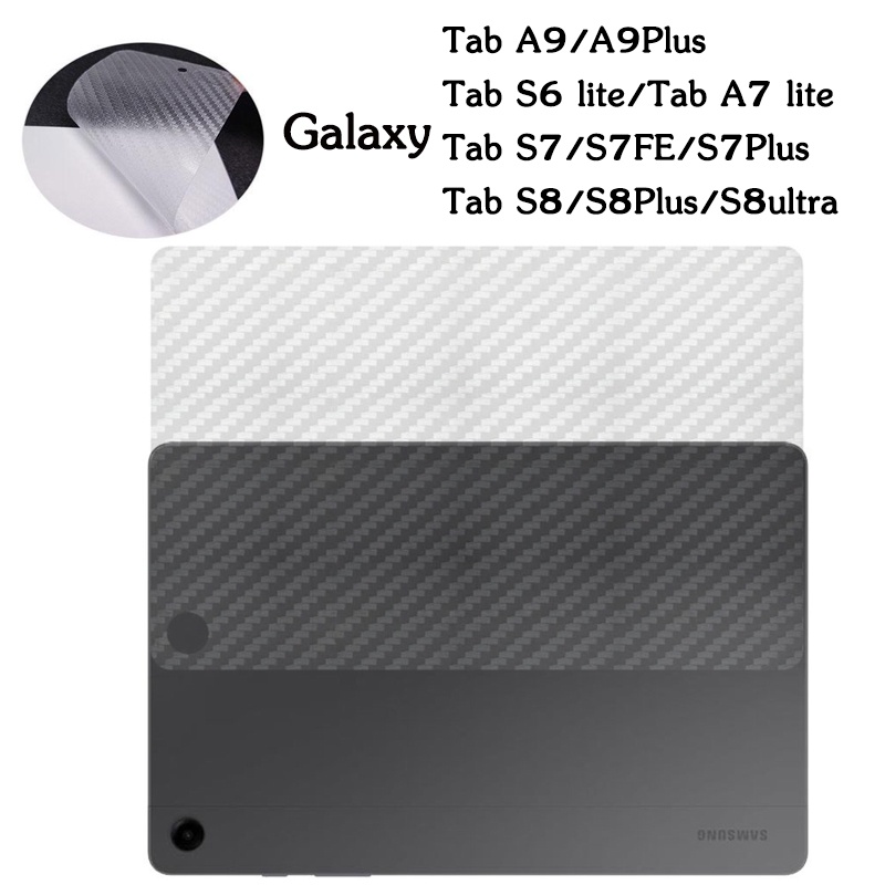 ฟิล์มหลังกันรอยลายแคฟล่า SAMSUNG Galaxy Tab A9 Plus/Tab A7 lite/Tab S6 lite/Tab A7 10.4/S7FE/Tab S8 S7 Plus ฟิล์มหลัง