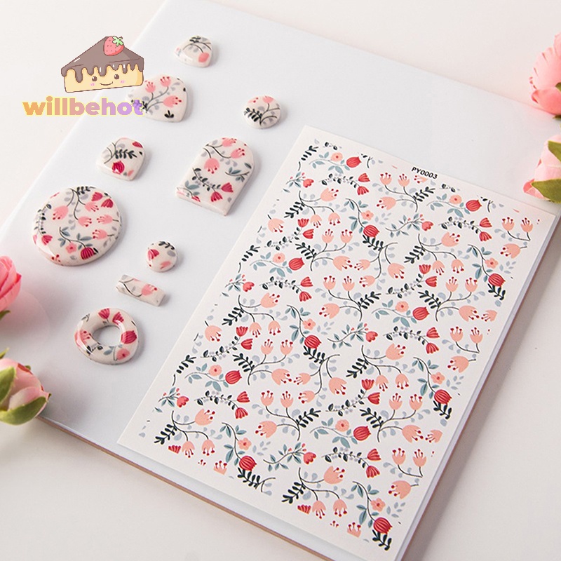 [WillbehotT] กระดาษโพลิเมอร์ ปั้นดินเผา แบบนิ่ม สีน้ํา สําหรับทําเครื่องประดับ ต่างหู [ใหม่]