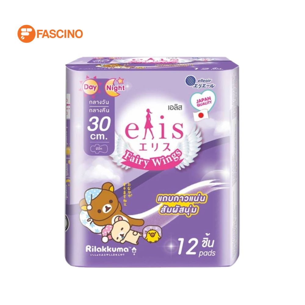 ELIS Fairy Wings ผ้าอนามัยเอลิสแบบมีปีก รุ่น Fairy Wings ความยาว 30 ซม. (แพ็ค 12 ชิ้น)