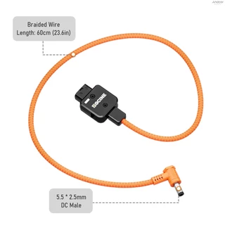 กล้อง DSLR ZGCINE DSLR เป็น ยาว 60 dc. d-tap 180°สายไฟแบบถัก *หมุนได้ 5.5 โวลต์ และแบตเตอรี่ พร้อมเมาท์ 2.5 เพื่อ.