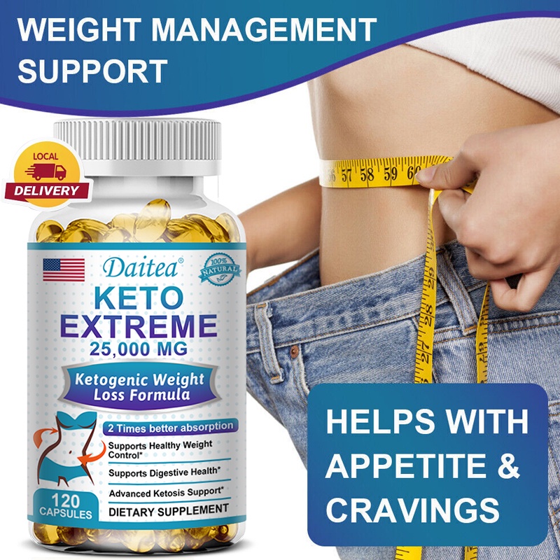 Keto อาหารเสริมลดน้ําหนัก - คีโต 2500 มก. - รองรับการสูญเสียน้ําหนัก และสุขภาพถั่ว - รองรับการย่อยอาหาร ดีท็อกซ์ และเผาผลาญไขมัน
