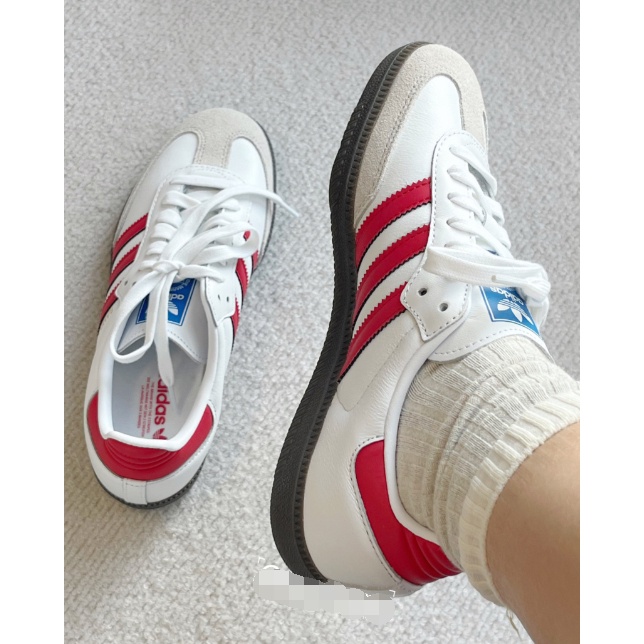 ของแท้ 100% adidas Samba OG IG1025 สีแดง แฟชั่น