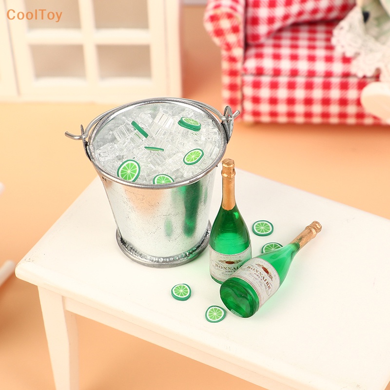 Cooltoy โมเดลถังน้ําแข็งเบียร์ 1/12 อุปกรณ์เสริม สําหรับตกแต่งบ้านตุ๊กตา
