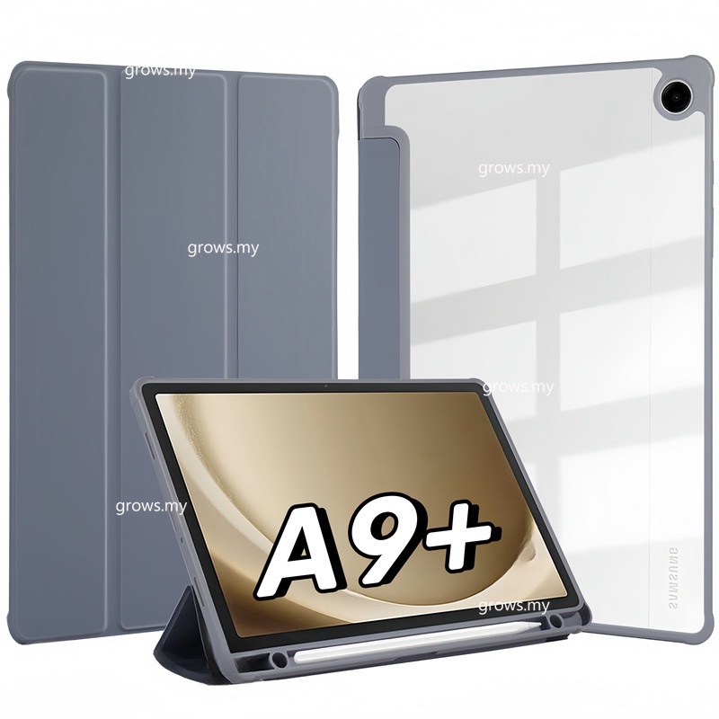 เคสแท็บเล็ต พร้อมช่องใส่ดินสอ สําหรับ Samsung Galaxy Tab A9+ 2023 SM-X215 LTE 5G S6 Lite 10.4 A9 8.7in A8 10.5in S7 S8 S9FE Plus S9FE 10.9