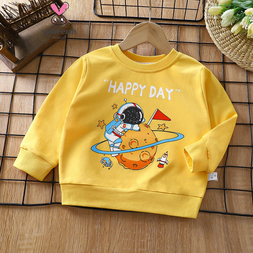 【YAOEENH】เสื้อกันหนาวแขนยาวลําลอง ผ้าฝ้ายแท้ เข้ากับทุกการแต่งกาย สําหรับเด็กผู้ชาย และเด็กผู้หญิง ขนาด 100-160 ซม.