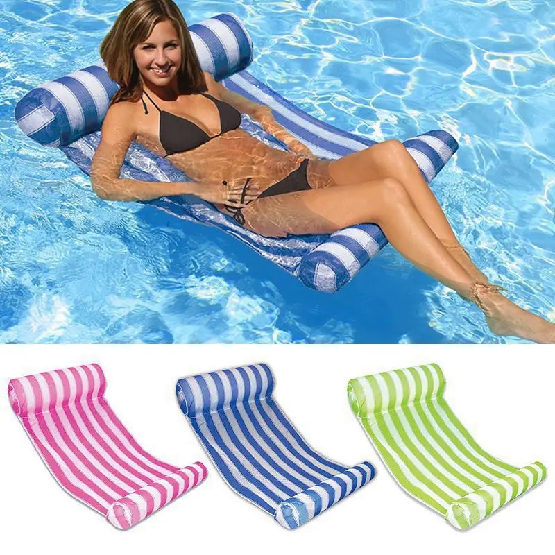Inflatable Mattress For Swimming Air Chair Water Hammock Sea Bed Float New Premium Pool Floating Hammock Lounge Chair