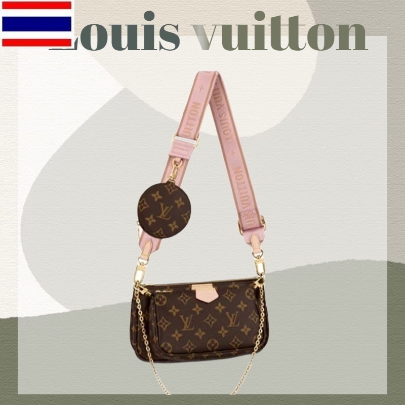 ⚡[พร้อมส่ง] Louis Vuitton Multi pochette Accessoires 5-in-1 กระเป๋าใต้วงแขน LV กระเป๋าสะพายข้างผู้หญิง 674Z