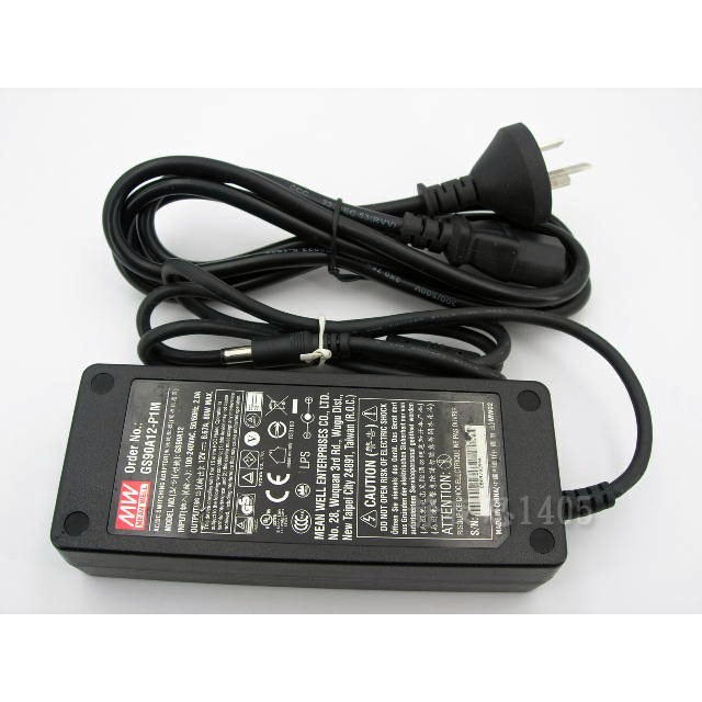 พร้อมสต็อก Original MEAN WELL Power Adapter S90A12-P1M 90W 12V6.67A