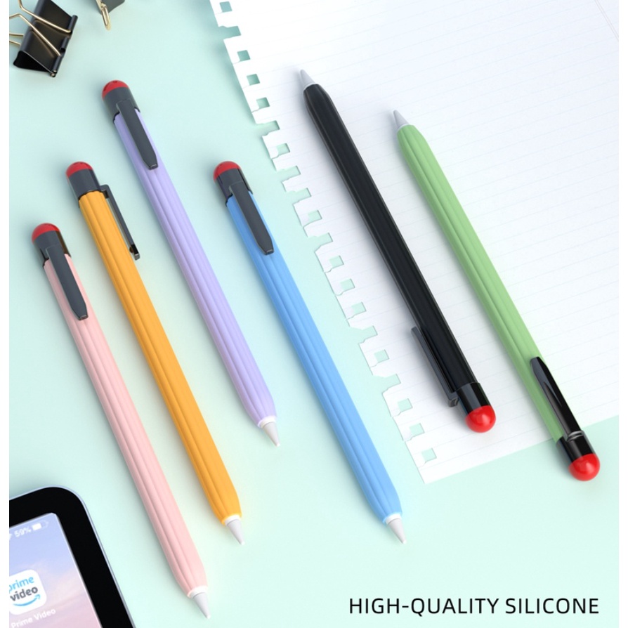 เคสปากกาสไตลัส ซิลิโคน กันลื่น กันตก สําหรับ Apple Pencil 2 2nd iPad 2