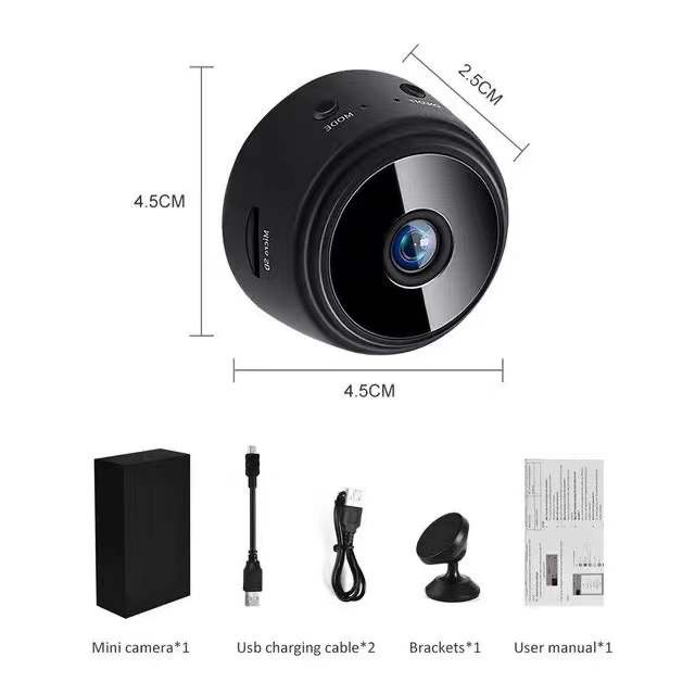 กล้องบันทึกวิดีโอ A9 Mini WiFi 1080p HD เวอร์ชั่นกลางคืน ขนาดเล็ก
