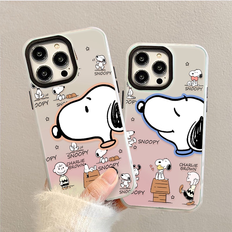 (พร้อมส่งในไทย)น่ารักน่าหยิก Snoopy สำหรับ เคสไอโฟน12/11 iphone15/14/13 pro max 18/7/xr/xs TPU ป้องกันการตก case