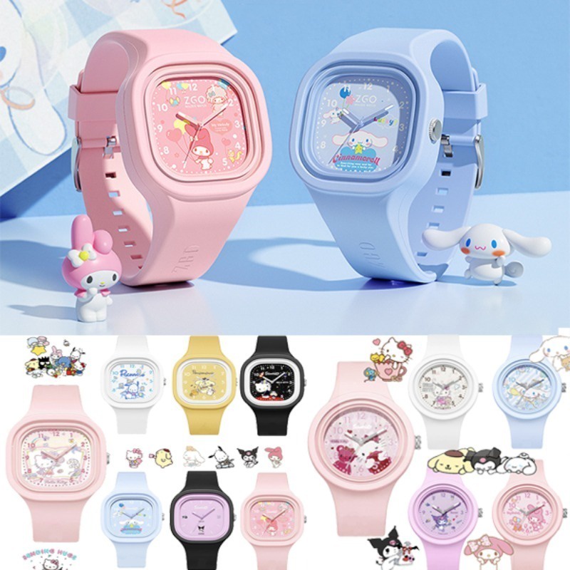 Sanrio Cinnamoroll นาฬิกาข้อมือควอทซ์ ลายการ์ตูนอนิเมะน่ารัก กันน้ํา ของขวัญ สําหรับเด็กผู้หญิง และผู้ชาย