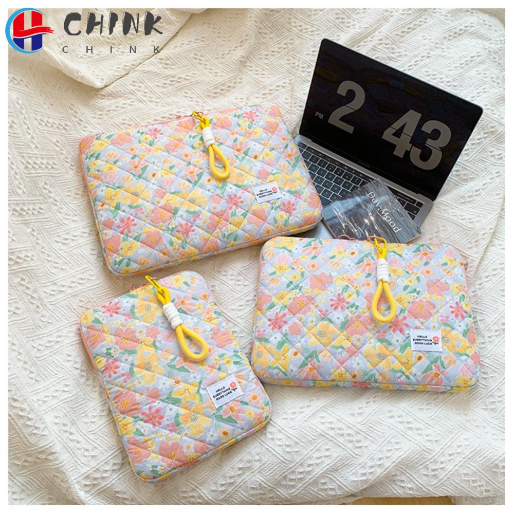 Chink กระเป๋าใส่แล็ปท็อป แท็บเล็ต โน๊ตบุ๊ค กันกระแทก ลายดอกไม้น่ารัก 11 13 14 นิ้ว|โน้ตบุ๊ก Air 13.6 A2681 ASUS Pro12.9