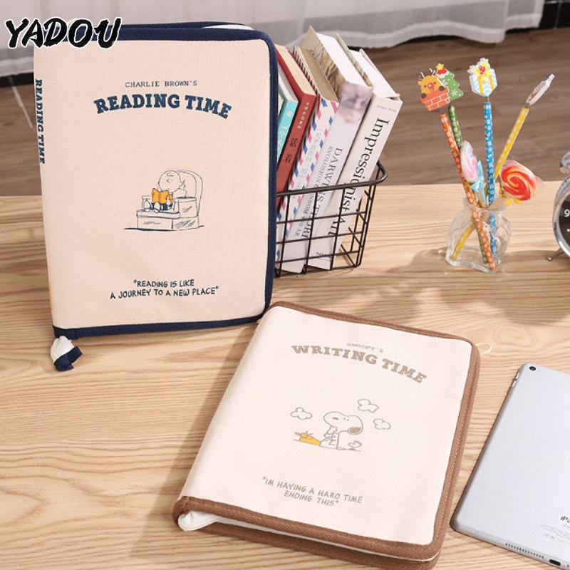 Yadou กระเป๋าเก็บแท็บเล็ต คีย์บอร์ด โน๊ตบุ๊ค ลายการ์ตูน Snoopy น่ารัก ขนาด 11 นิ้ว