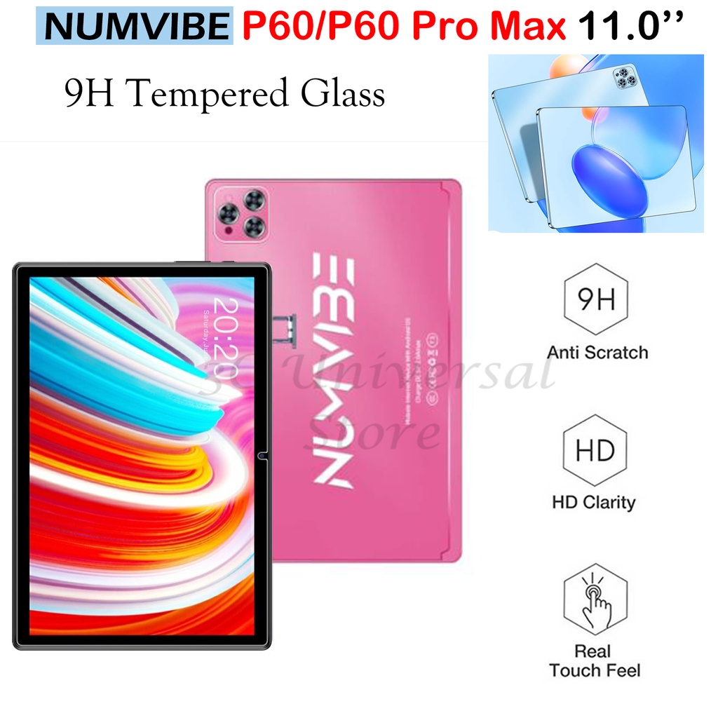 9h กระจกนิรภัยสําหรับ NUMVIBEIBE P60/P60 Pro Max 11.0 Anti-Scratch กระจกนิรภัย 0.3 มม.แท็บเล็ตป้องกั