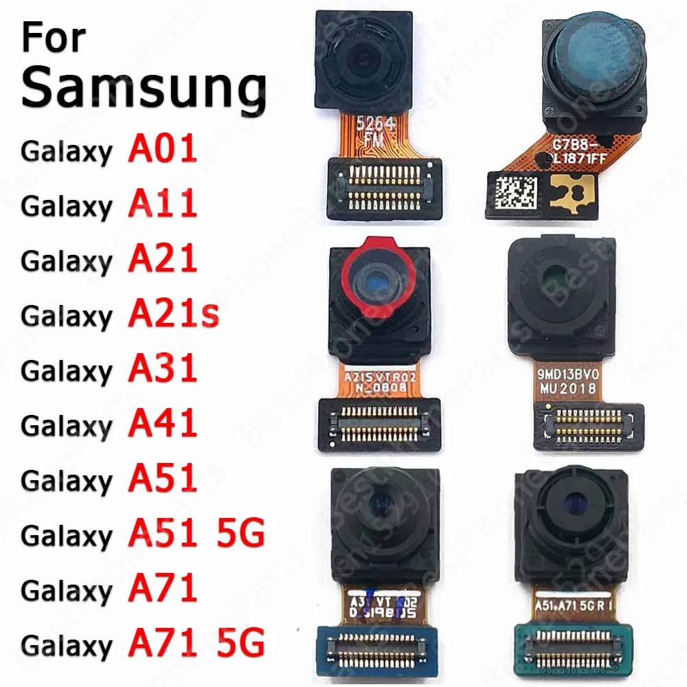อะไหล่โมดูลกล้องเซลฟี่ ด้านหน้า สําหรับ Samsung Galaxy A01 A11 A21 A21s A31 A41 A51 A71 5G