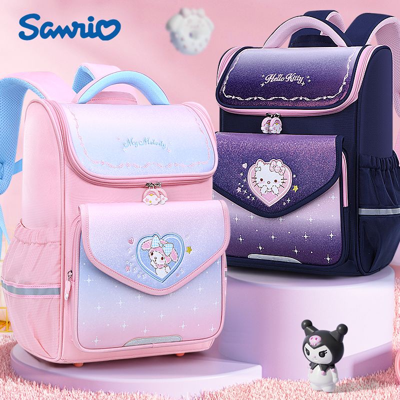 Sanrio กระเป๋าเป้สะพายหลัง กระเป๋านักเรียน ลดภาระ สําหรับผู้หญิง 3WST