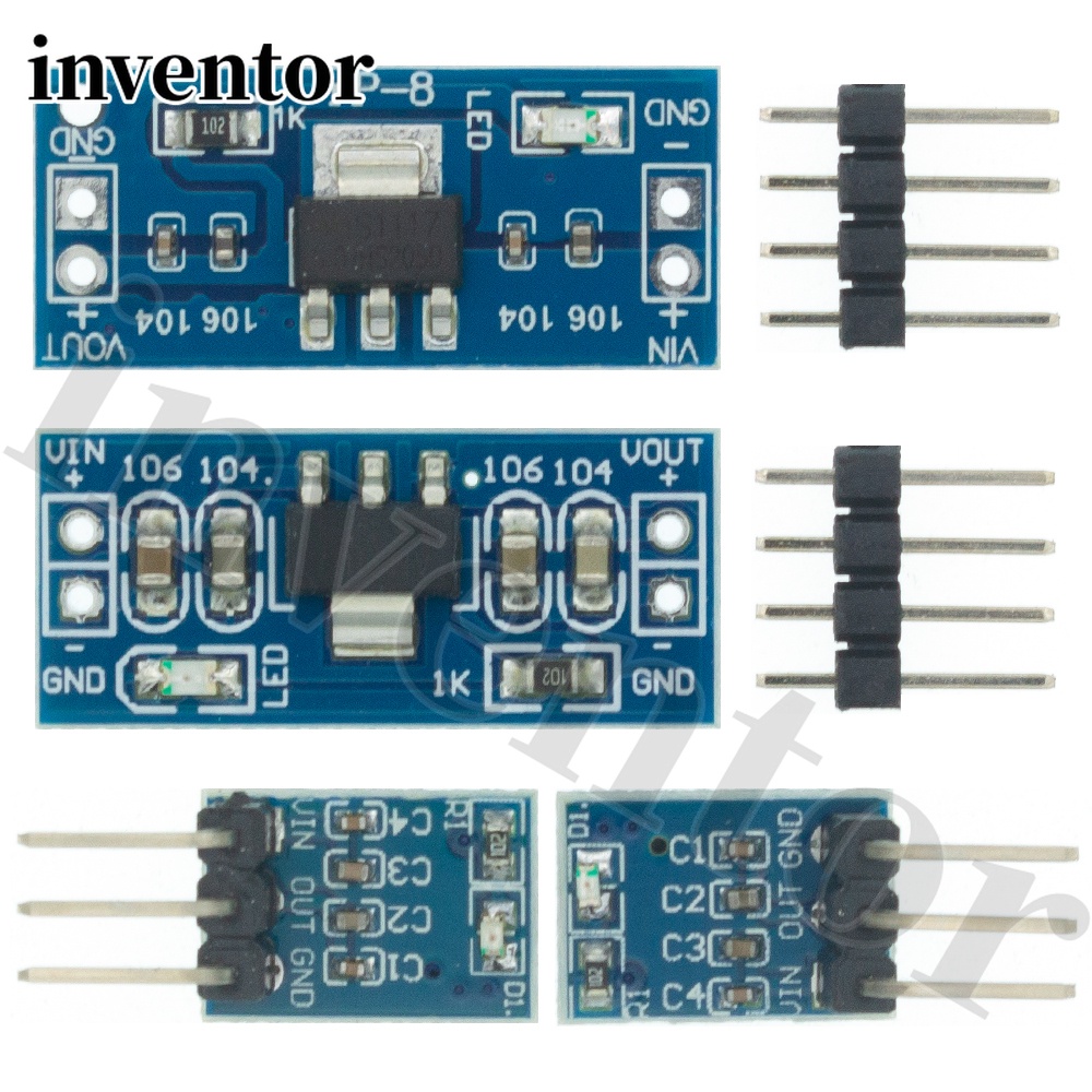 Ams1117-3.3 5.0 5V เป็น 3.3V DC-DC โมดูลพาวเวอร์ซัพพลาย 800MA ปรับแรงดันไฟฟ้าอัตโนมัติ ราคา ถูกที่สุด ดีลบีเคเค
