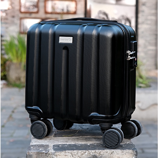 กระเป๋าเดินทาง ขนาดเล็ก 14 นิ้ว 360 นิ้ว°อุปกรณ์ล็อคกระเป๋าเดินทาง ABS แบบสากล สไตล์นักธุรกิจ