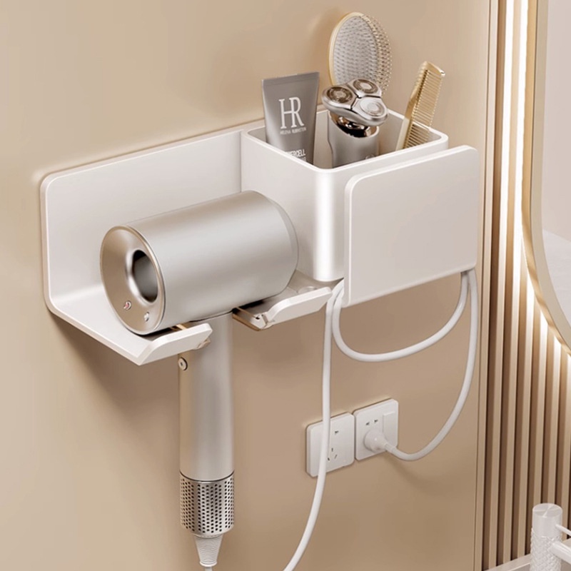 ที่เก็บไดร์เป่าผม Dyson ที่วางเครื่องเป่าผม ชั้นวางไดร์เป่าผม Dyson แบบติดผนังห้องน้ํา เครื่องเป่าผมแบบยืน