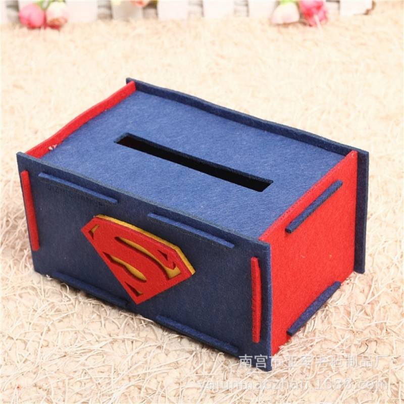  Cartoon Felt Tissue Box Cute Fashion Tissue Box Storage Box Customizable Ninja Rabbit Felt Paper Drawer 8M6x