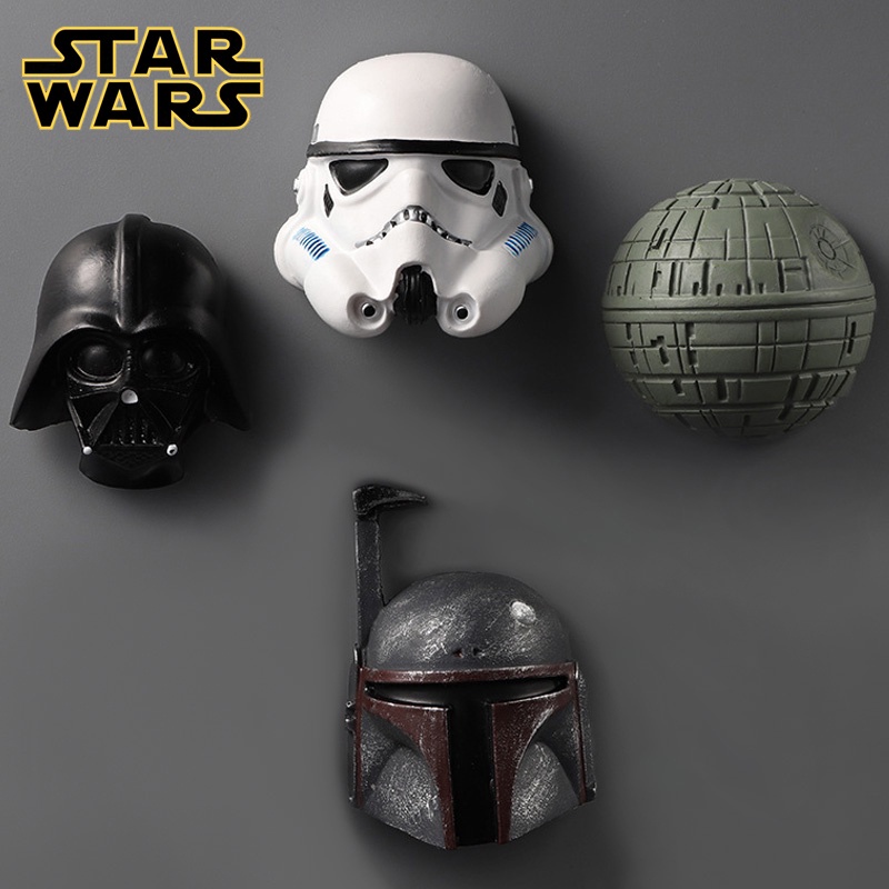 สติกเกอร์แม่เหล็กติดตู้เย็น ลายการ์ตูนดิสนีย์ Star Wars Mandalorian Darth Vader Stormtrooper ของขวัญวันหยุด ของเล่นสําหรับเด็ก
