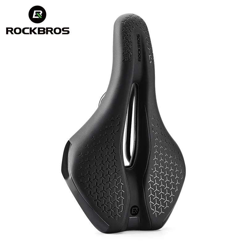 Rockbros อานเบาะนั่งหนัง PU กลวง ระบายอากาศ กันกระแทก กันลื่น น้ําหนักเบา สําหรับรถจักรยานเสือภูเขา