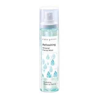 ** 1 ขวด **Cute Press Mineral facial mist 100g. คิวท์เพรส สเปรย์น้ำแร่ 3 สูตร