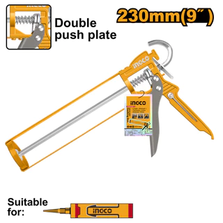 INGCO ปืนยิงซิลิโคน ทรงเปลือย ขนาด 9 นิ้ว รุ่น HCG1409 ( Caulking Gun