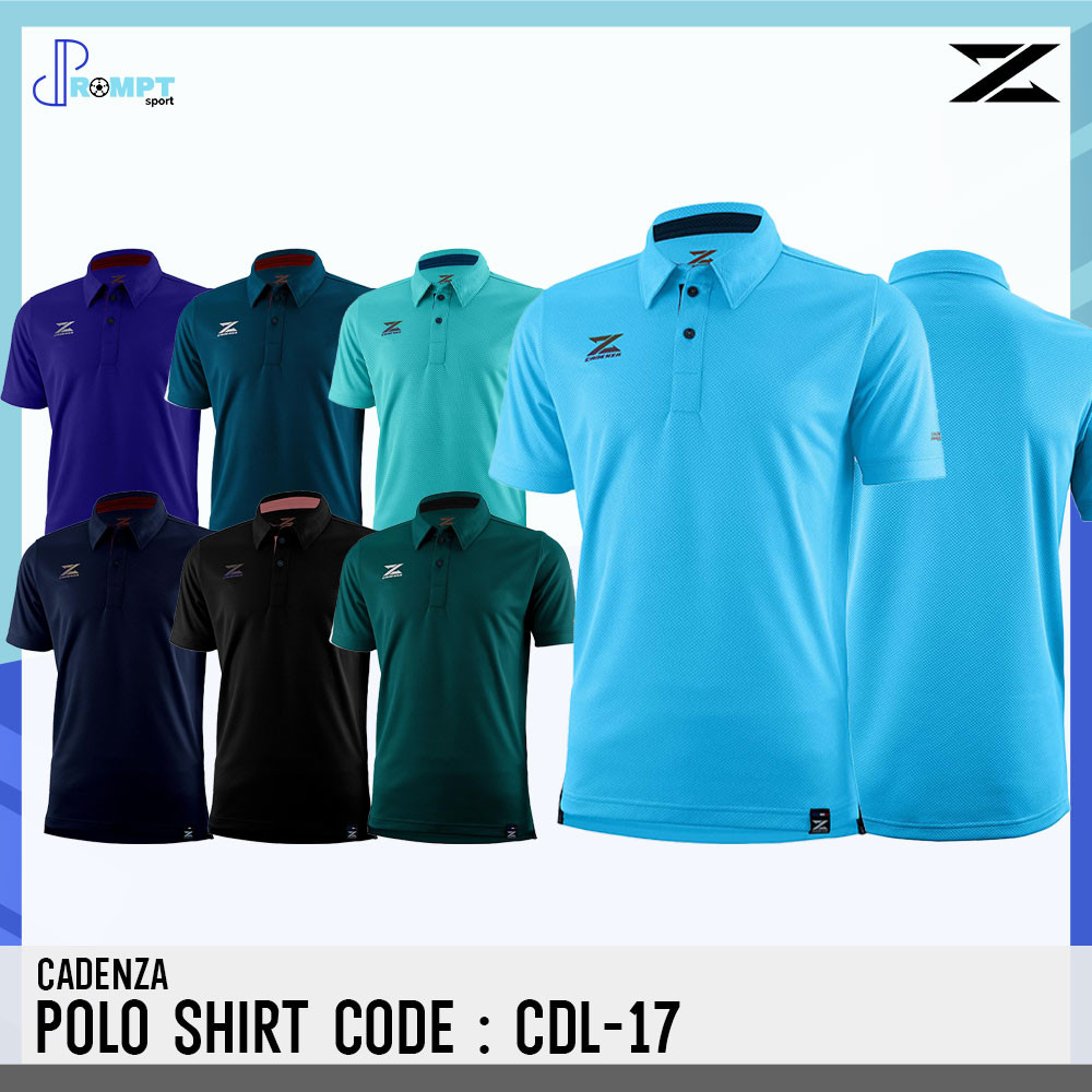 CADENZA เสื้อโปโลชายหญิง LUXURY POLO รหัส CDL-17 UNISEX S2 แท้100%