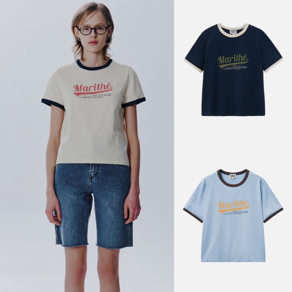 Ma(rithe) Vintage Baseball เสื้อยืดสกรีนวินเทจ