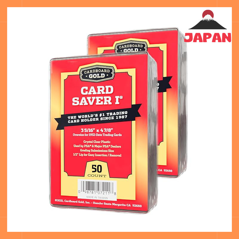 Card Saver Gold Card 1 - ที่ใส่การ์ดกึ่งแข็งสําหรับช่วงจํากัด PSA/BGS สําหรับการ์ด Grading - 50 แพ็ค