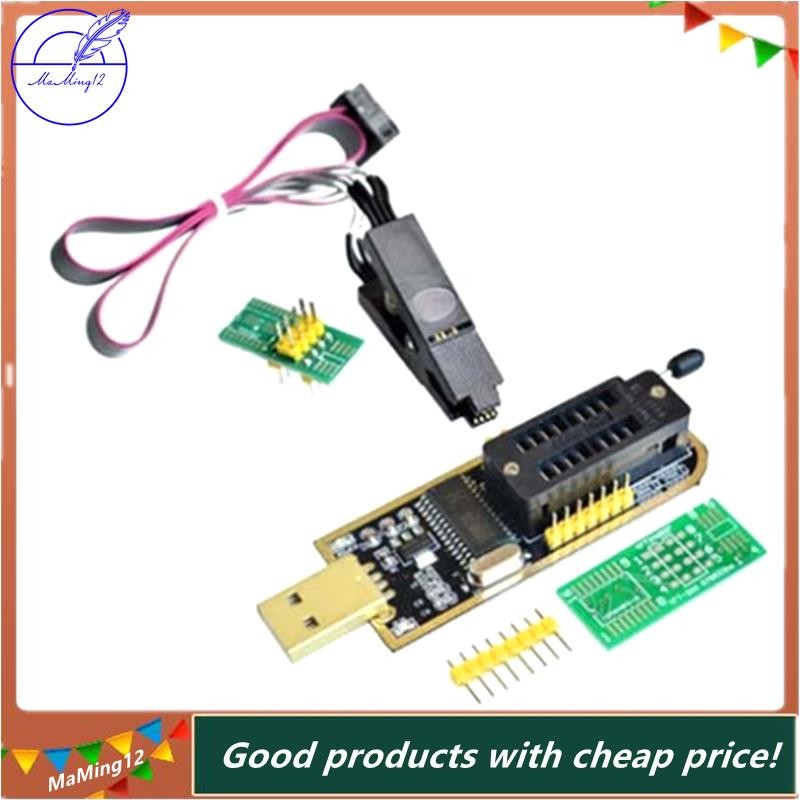 [MaMing] CH341A 24 25 Series EEPROM Flash BIOS USB Programmer Module + SOIC8 SOP8 คลิปทดสอบสําหรับ E