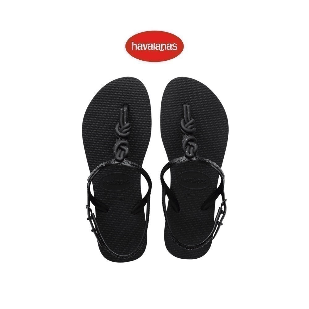 HAVAIANAS รองเท้าแตะผู้หญิง Twist Plus Sandals Black 41455791069F_C3BKXX
