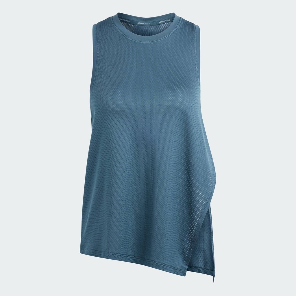 adidas เทรนนิง เสื้อกล้ามเทรนนิง HIIT AEROREADY Quickburn ผู้หญิง สีเทอร์คอยส์ IM2673