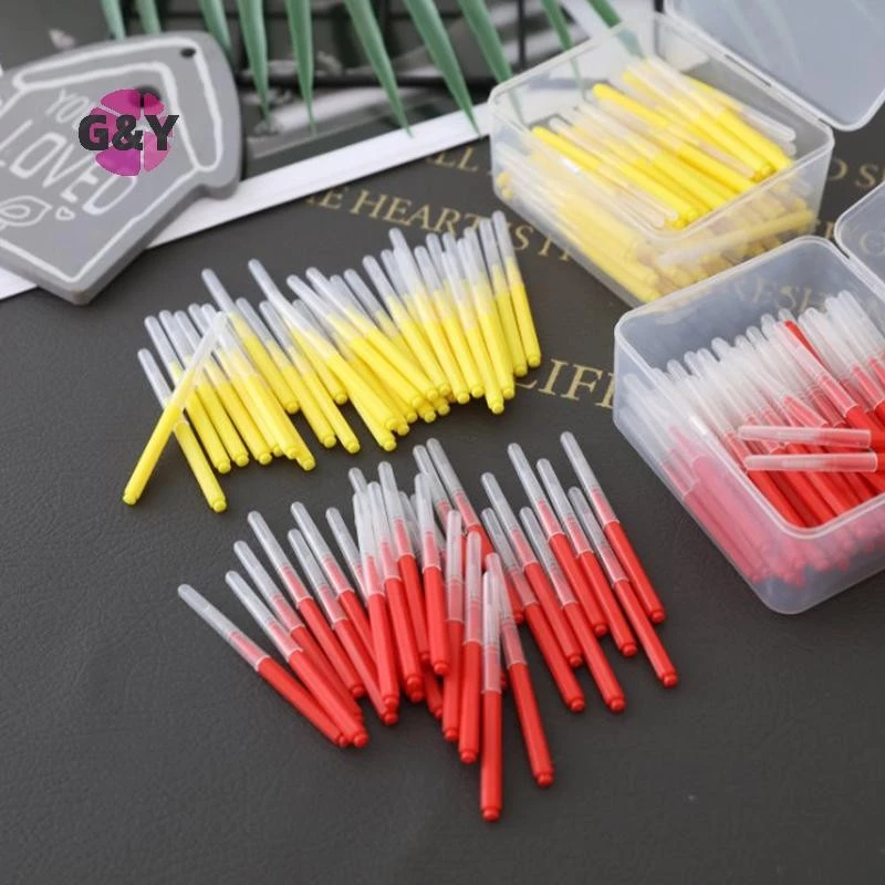 G&y 10 ชิ้นแปรงซอกฟัน Denta Floss ทําความสะอาดทันตกรรมแปรงจัดฟันทันตกรรมฟันแปรง COD