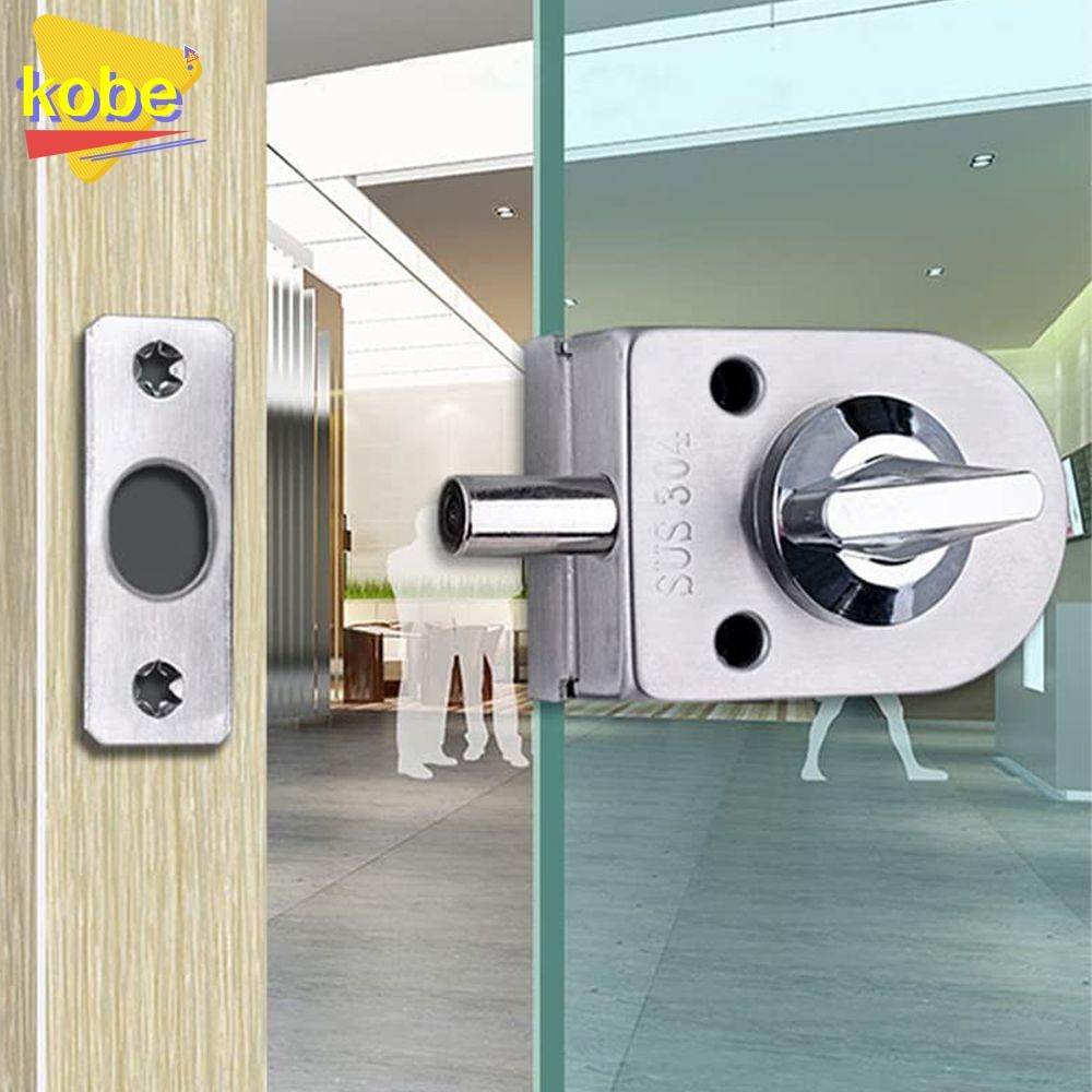 ล็อคประตูกระจก KOBE ร้านห้องน้ํา Keyless Home Security กลอนเดี่ยว