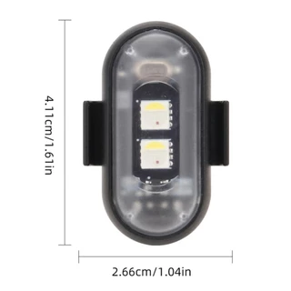 FYY Universal รถจักรยานยนต์ RGB ไฟ LED Strobe พร้อมตัวควบคุมสัญญาณไฟ LED ตําแหน่งแฟลชไฟเตือนไฟไร้สาย
